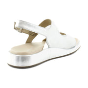 Silver Metallic Leather