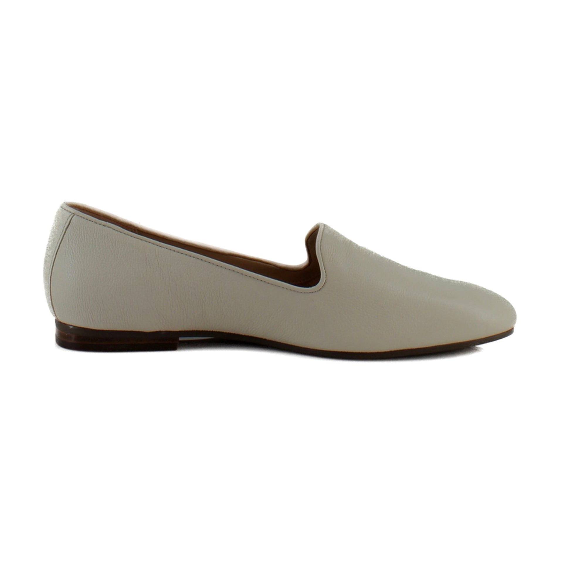 Cream White Leather