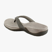 Stone Grey Faux Patent Leather