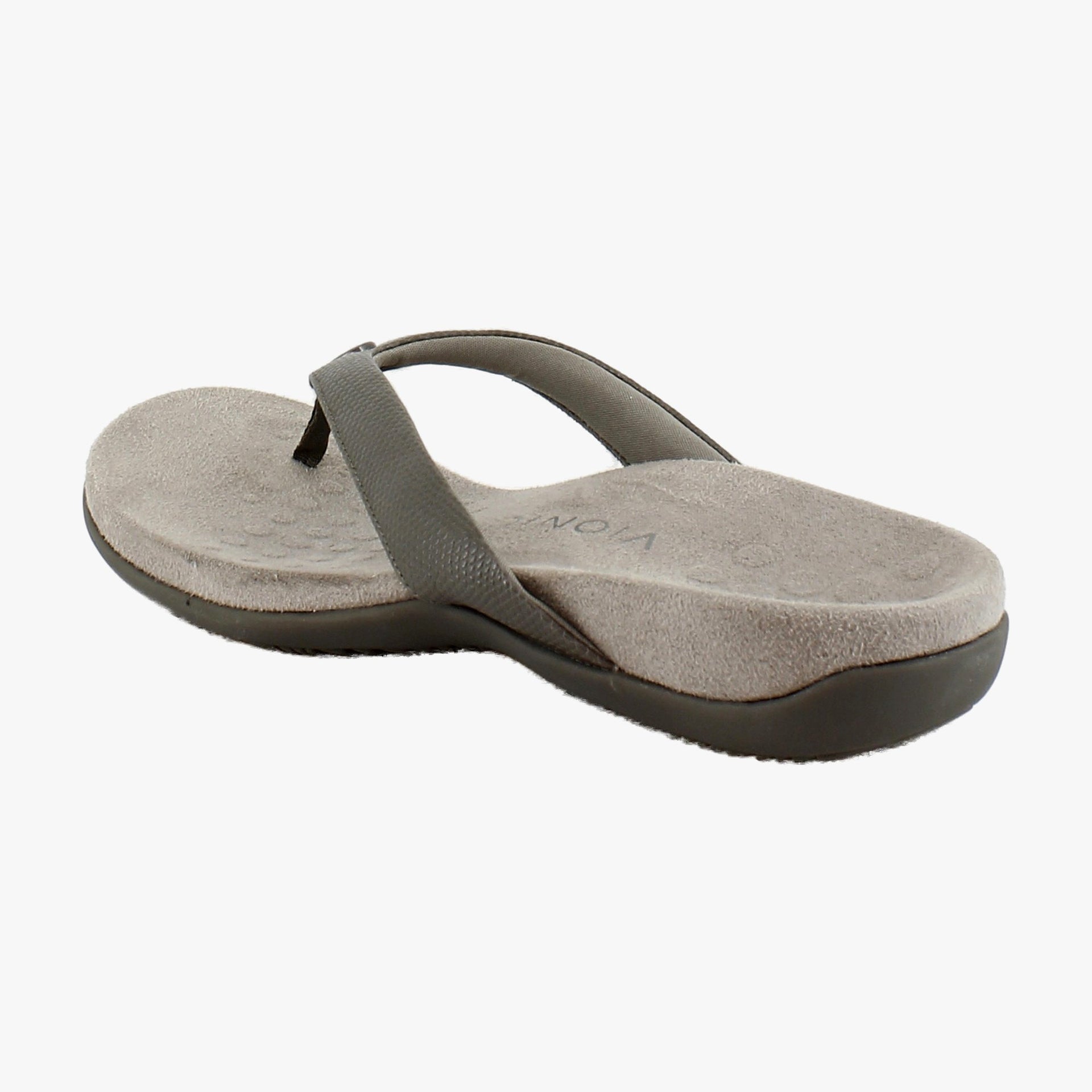 Stone Grey Faux Patent Leather