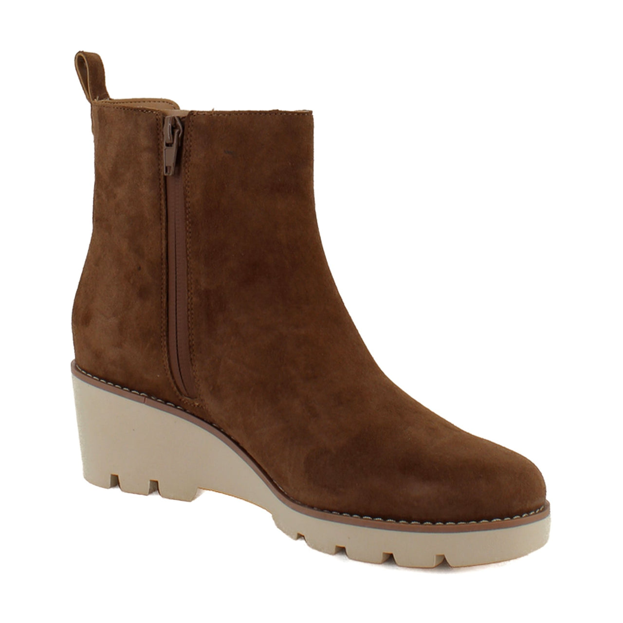 Hazelnut Brown Waxed Suede