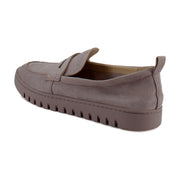 Magnolia Dusk Grey Waxed Suede