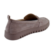 Magnolia Dusk Grey Waxed Suede