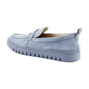 Vintage Blue Haze Waxed Suede