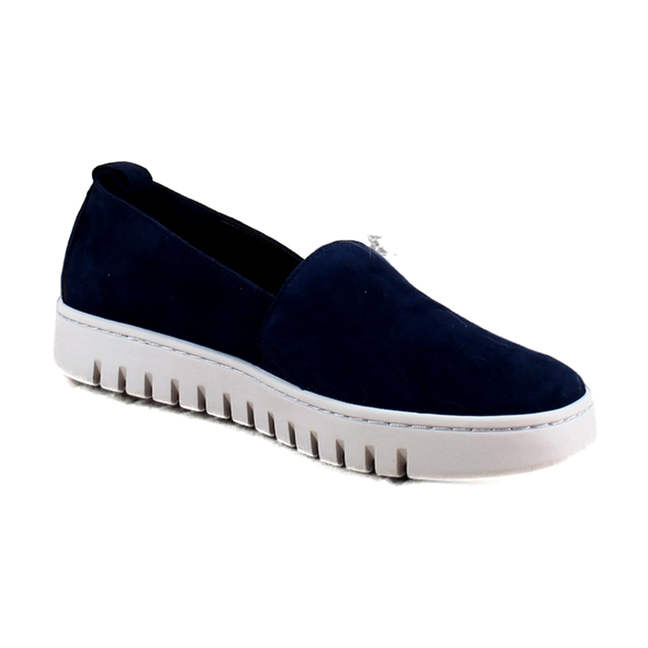 Navy Blazer Waxed Suede