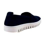 Navy Blazer Waxed Suede