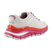 Soft Oyster/Magenta Leather