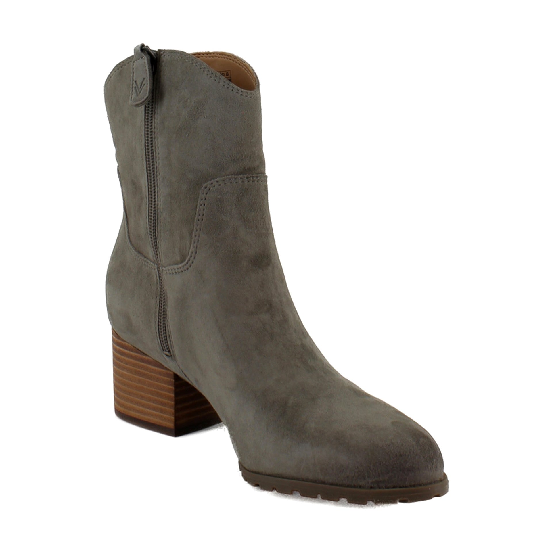 Stone Waxy Suede