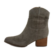 Stone Waxy Suede