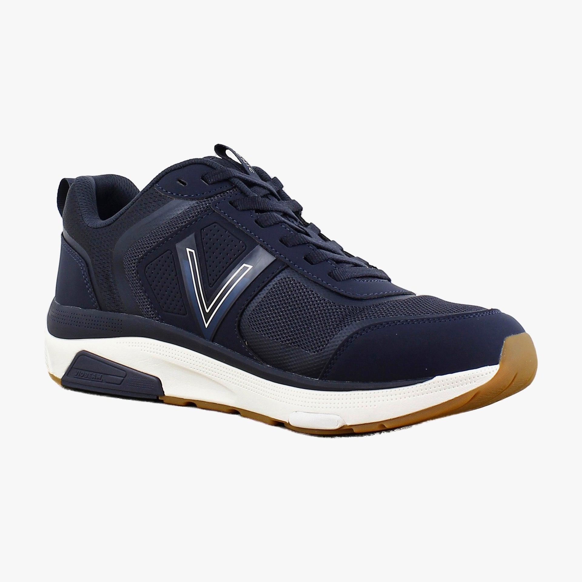 Navy Blue Mesh Synthetic