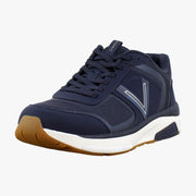 Navy Blue Mesh Synthetic