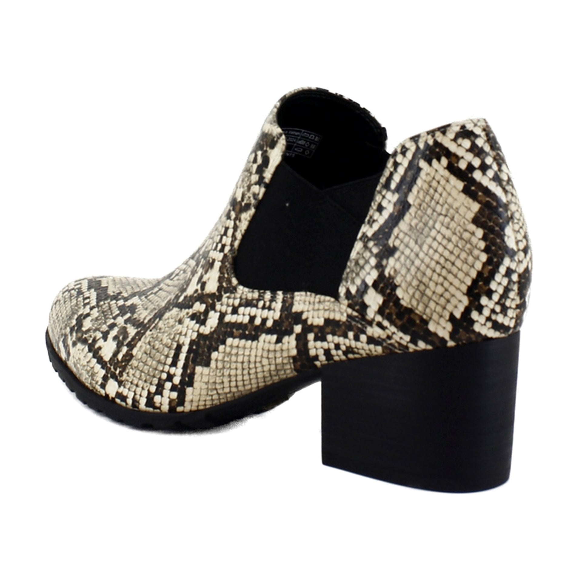 Ivory Multi Snake Leather