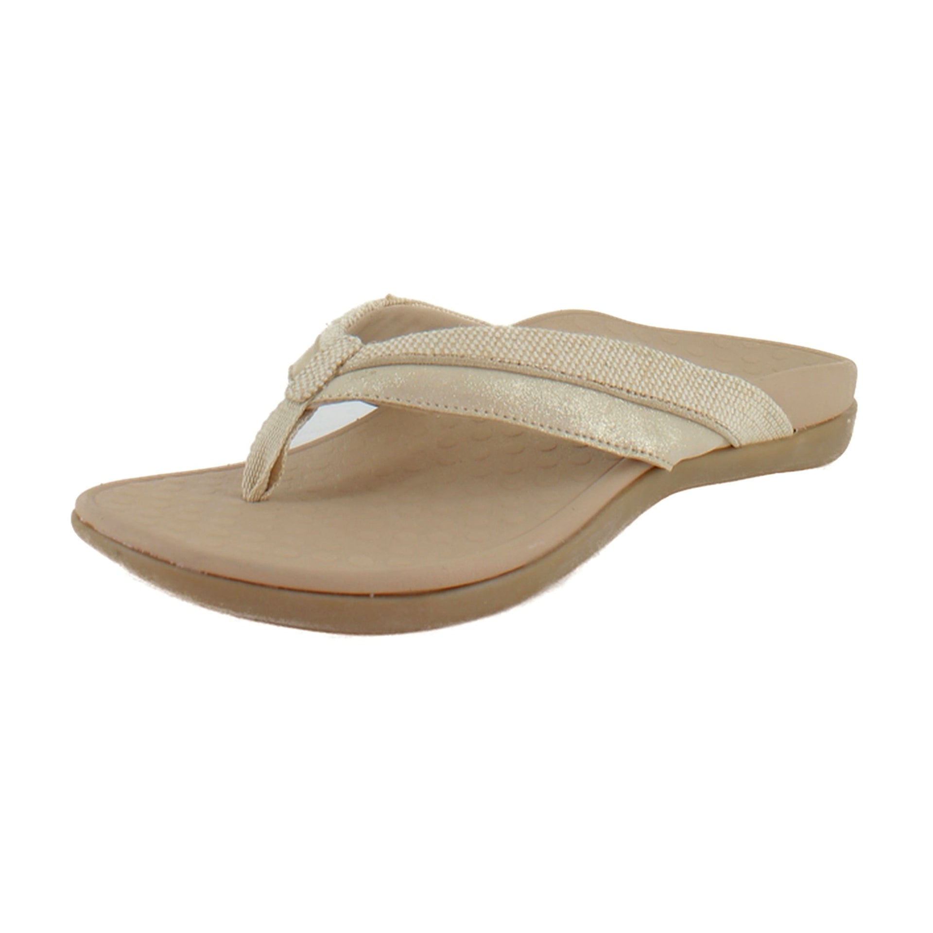 Beige/Gold Leather/Canvas