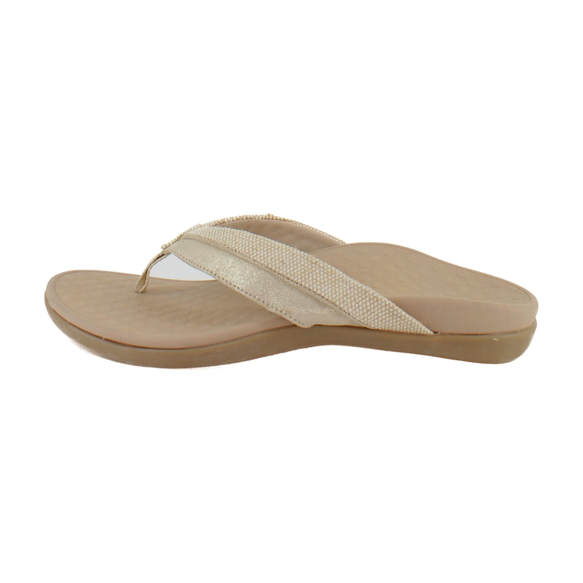 Beige/Gold Leather/Canvas