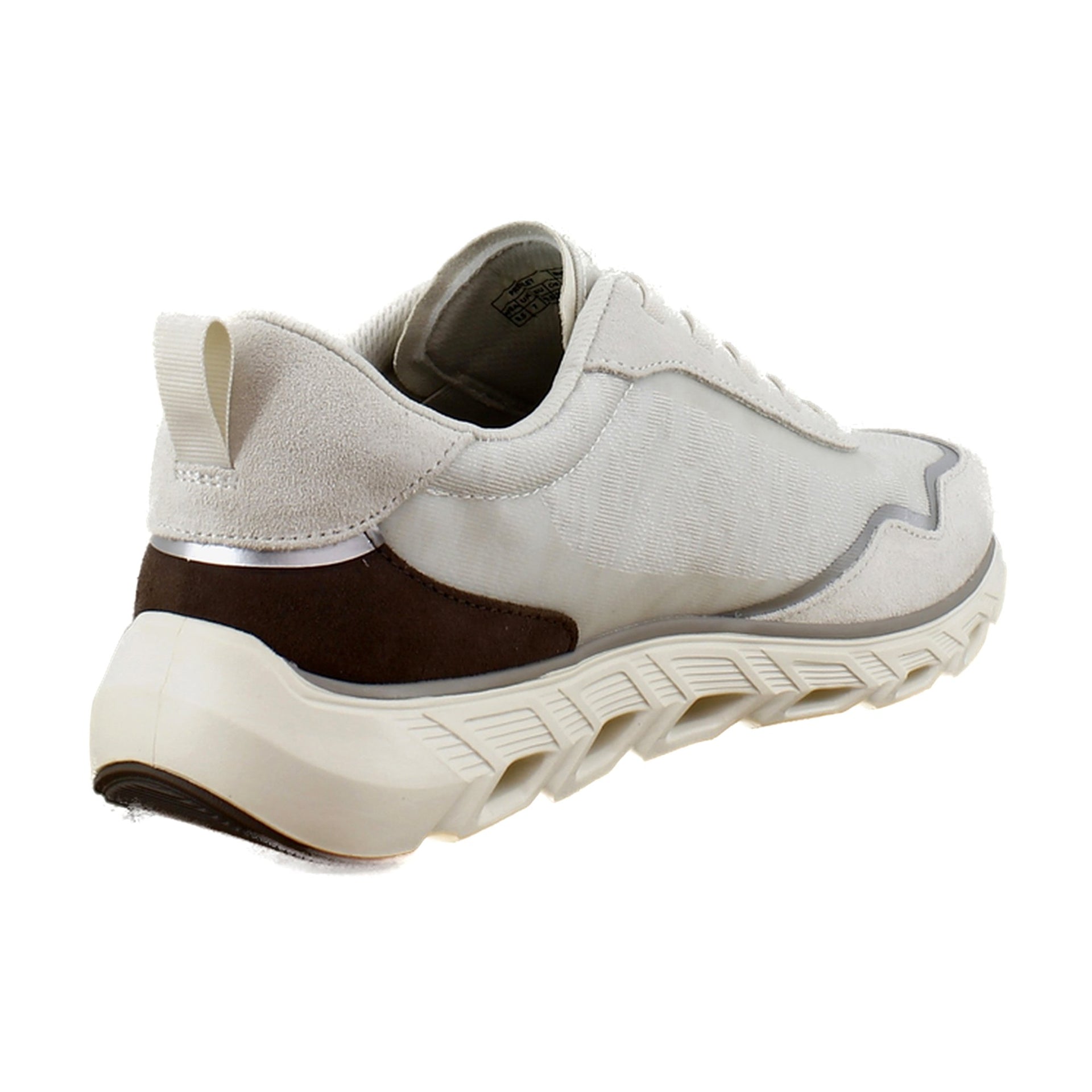 Cream Mesh Suede
