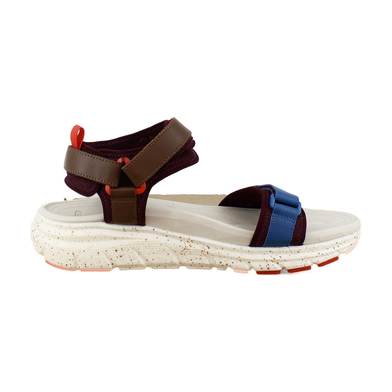 Ivory/Brown Multi Leather