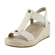 Cream Snake Leather/Fabric