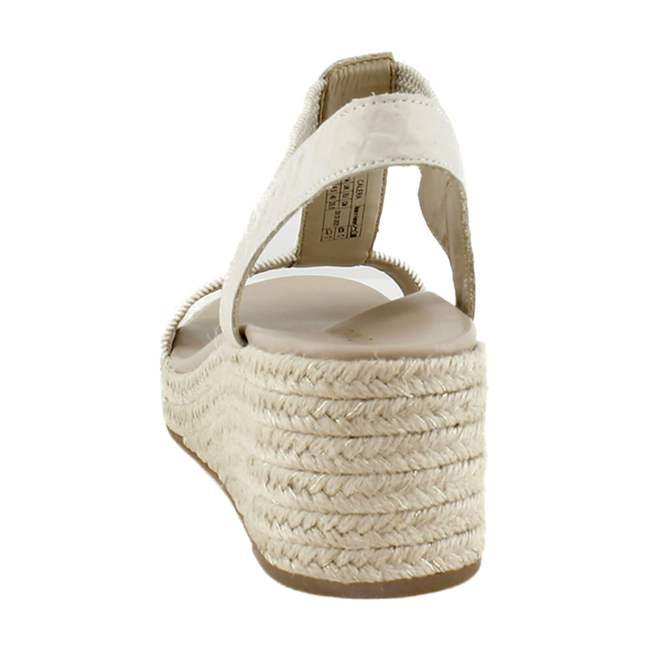 Cream Snake Leather/Fabric