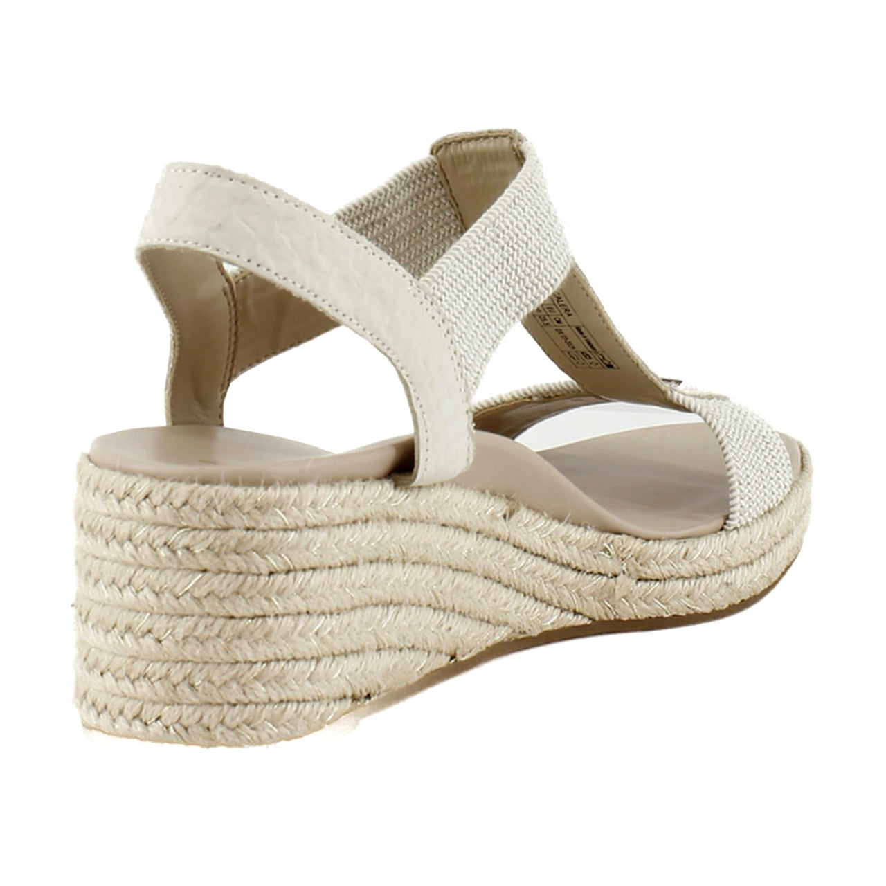 Cream Snake Leather/Fabric