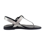 Pewter Metallic Leather