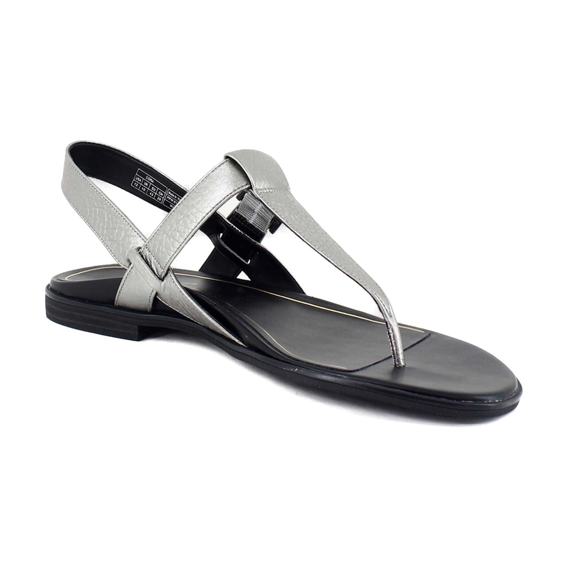 Pewter Metallic Leather