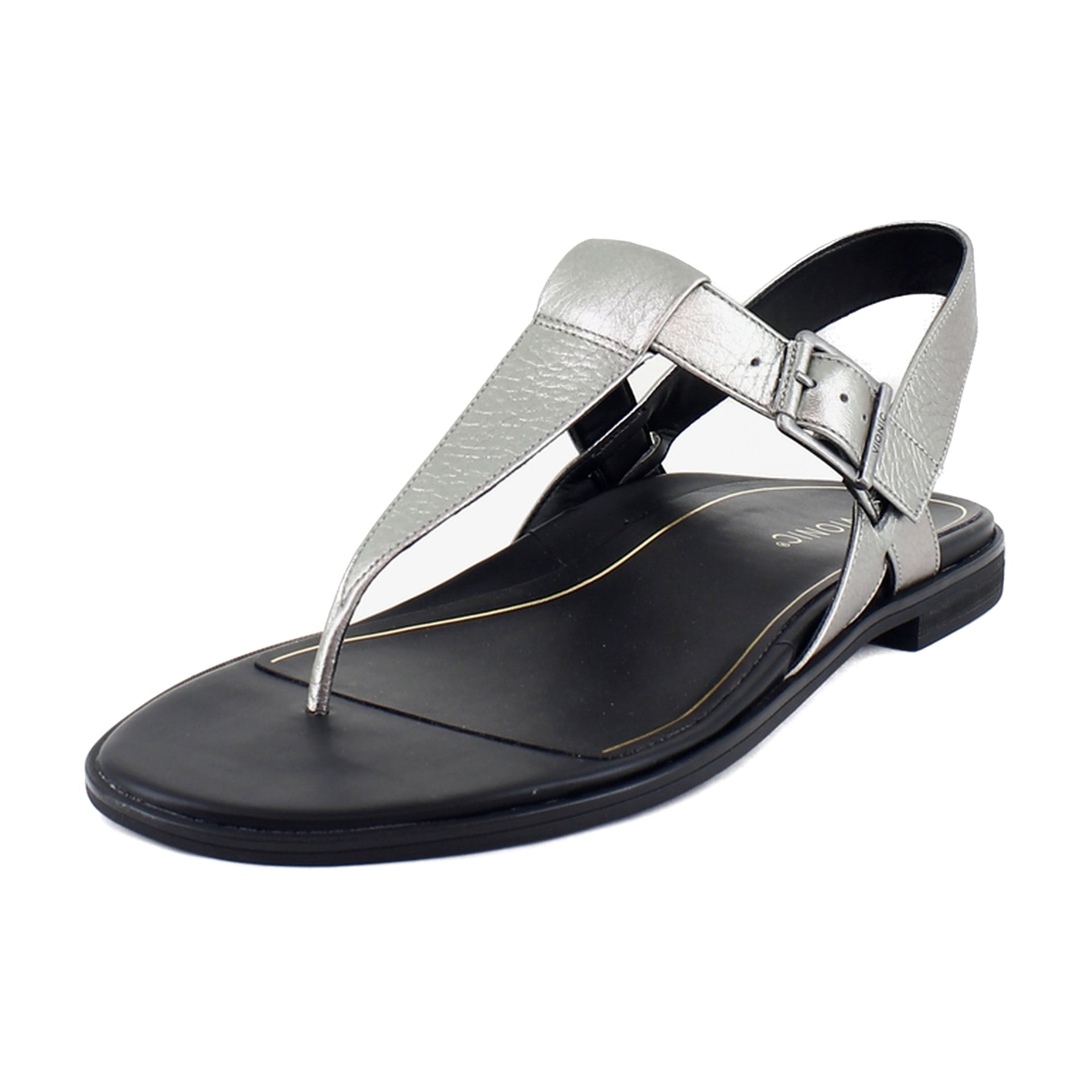 Pewter Metallic Leather
