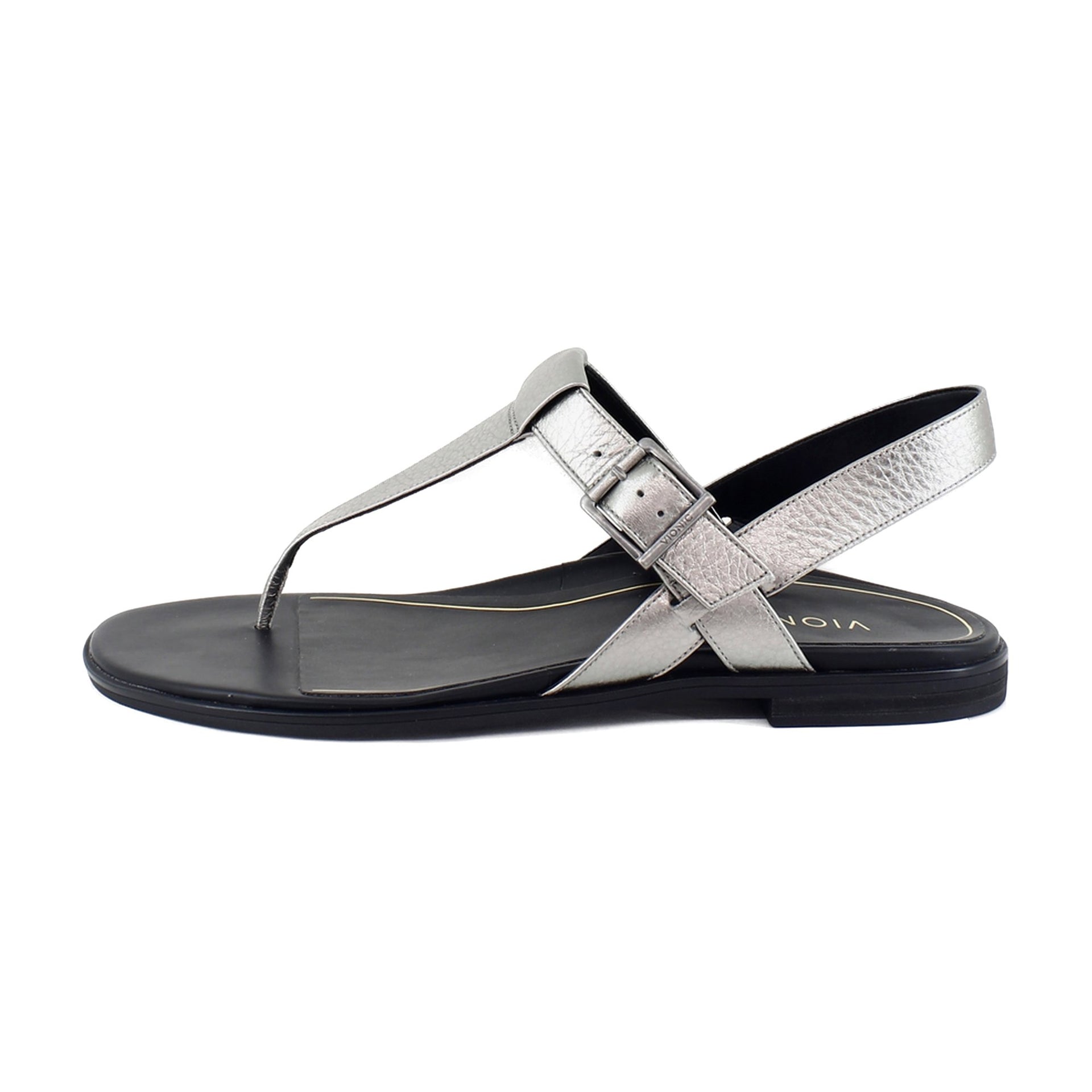 Pewter Metallic Leather