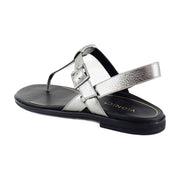 Pewter Metallic Leather