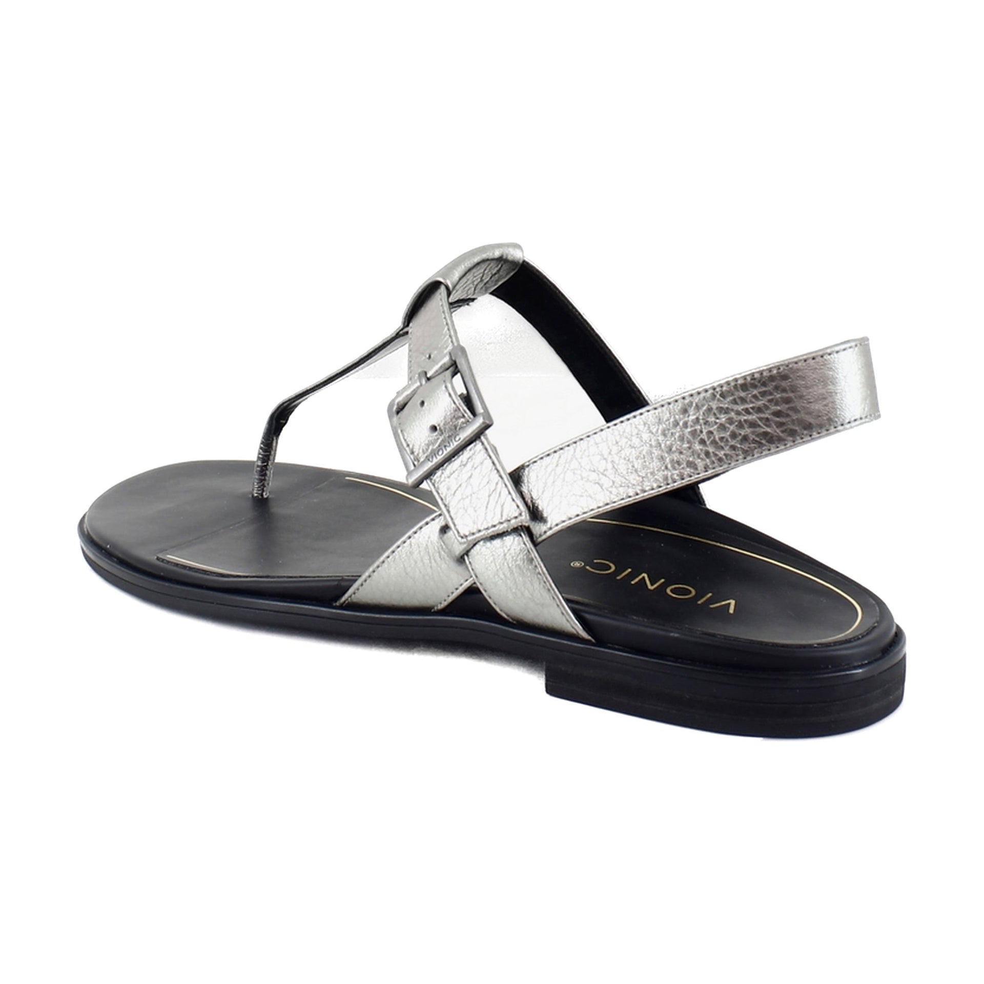 Pewter Metallic Leather
