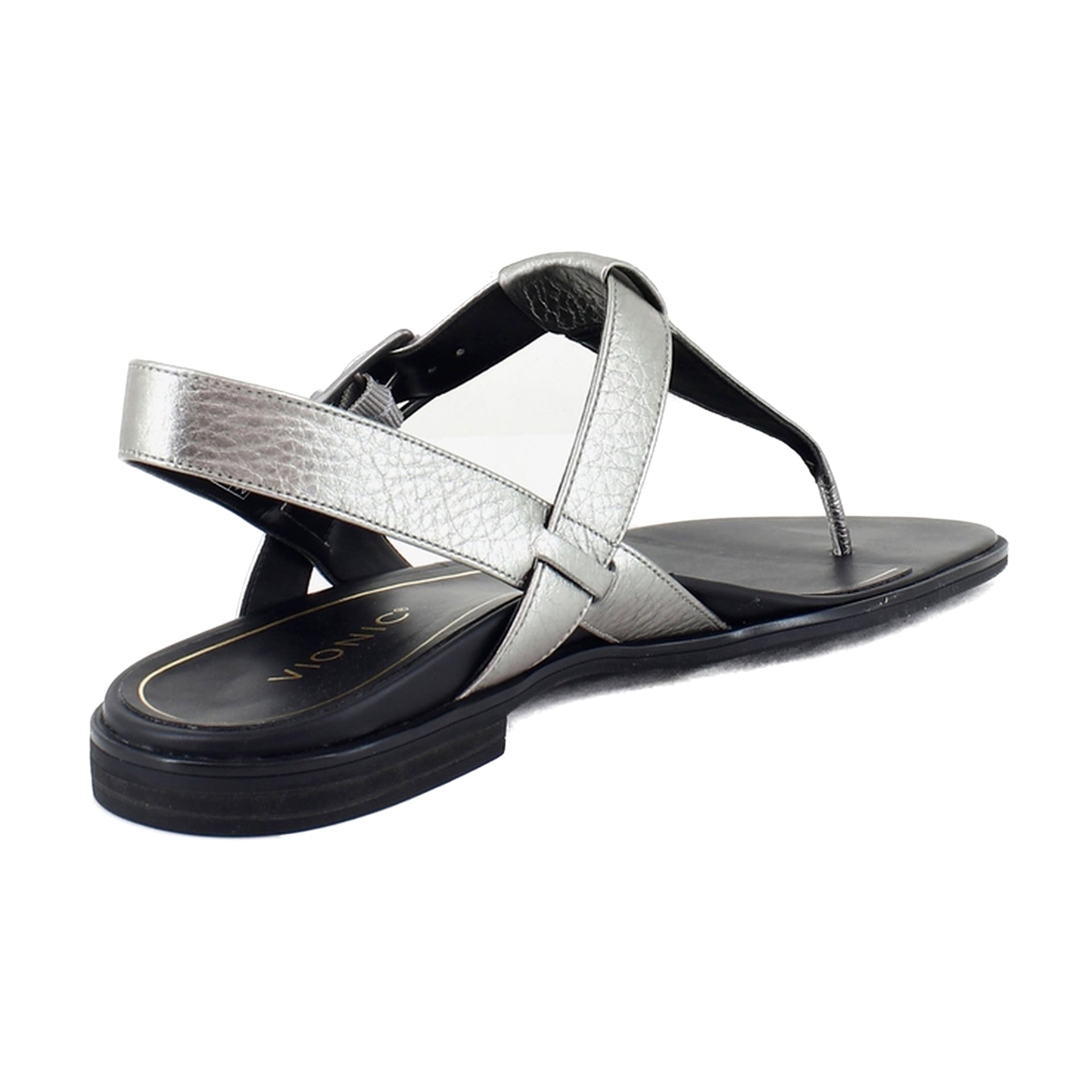Pewter Metallic Leather