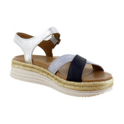 Navy Multi Leather