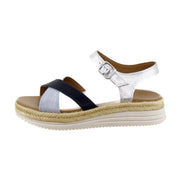 Navy Multi Leather