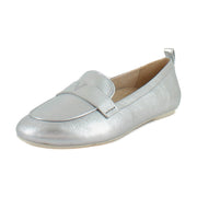 Silver Metallic Leather