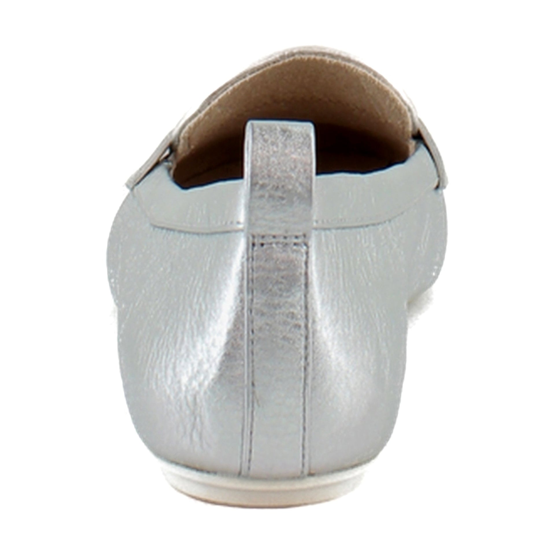 Silver Metallic Leather