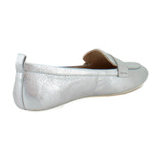 Silver Metallic Leather