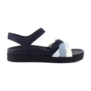 Navy Multi Leather