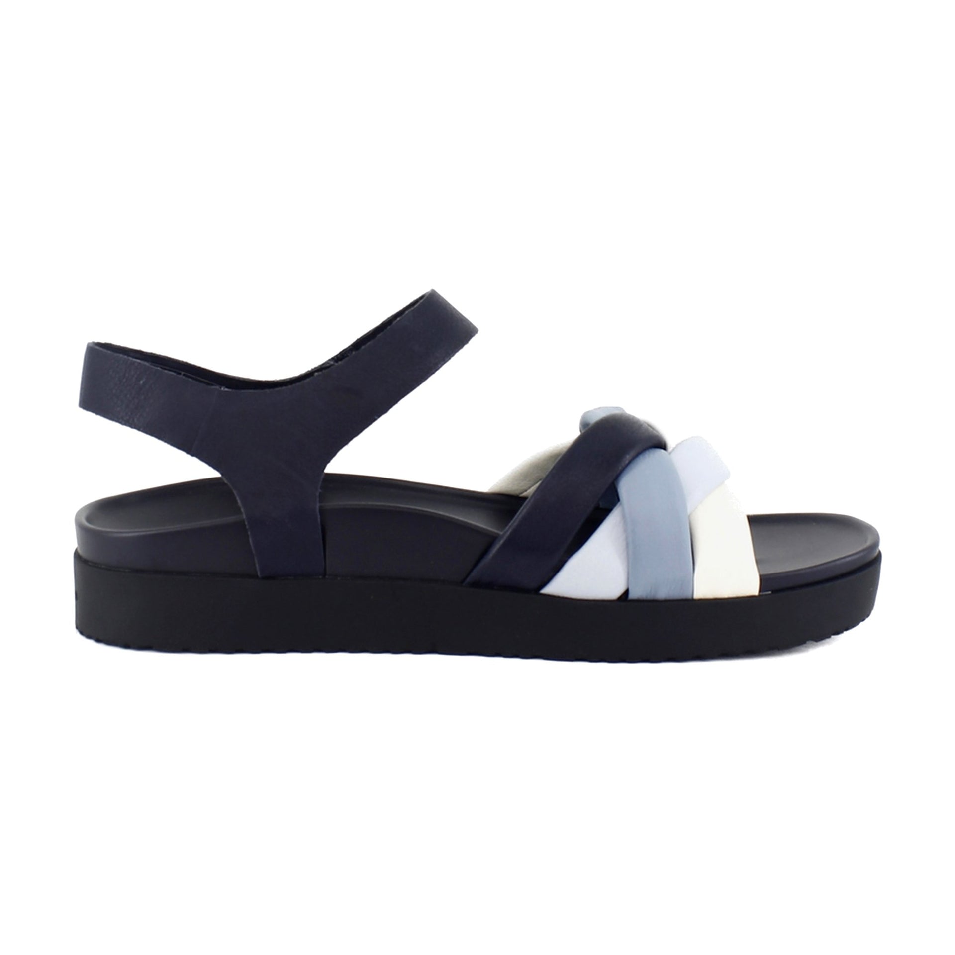 Navy Multi Leather