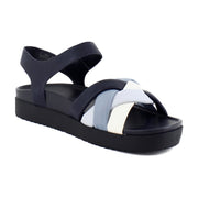 Navy Multi Leather