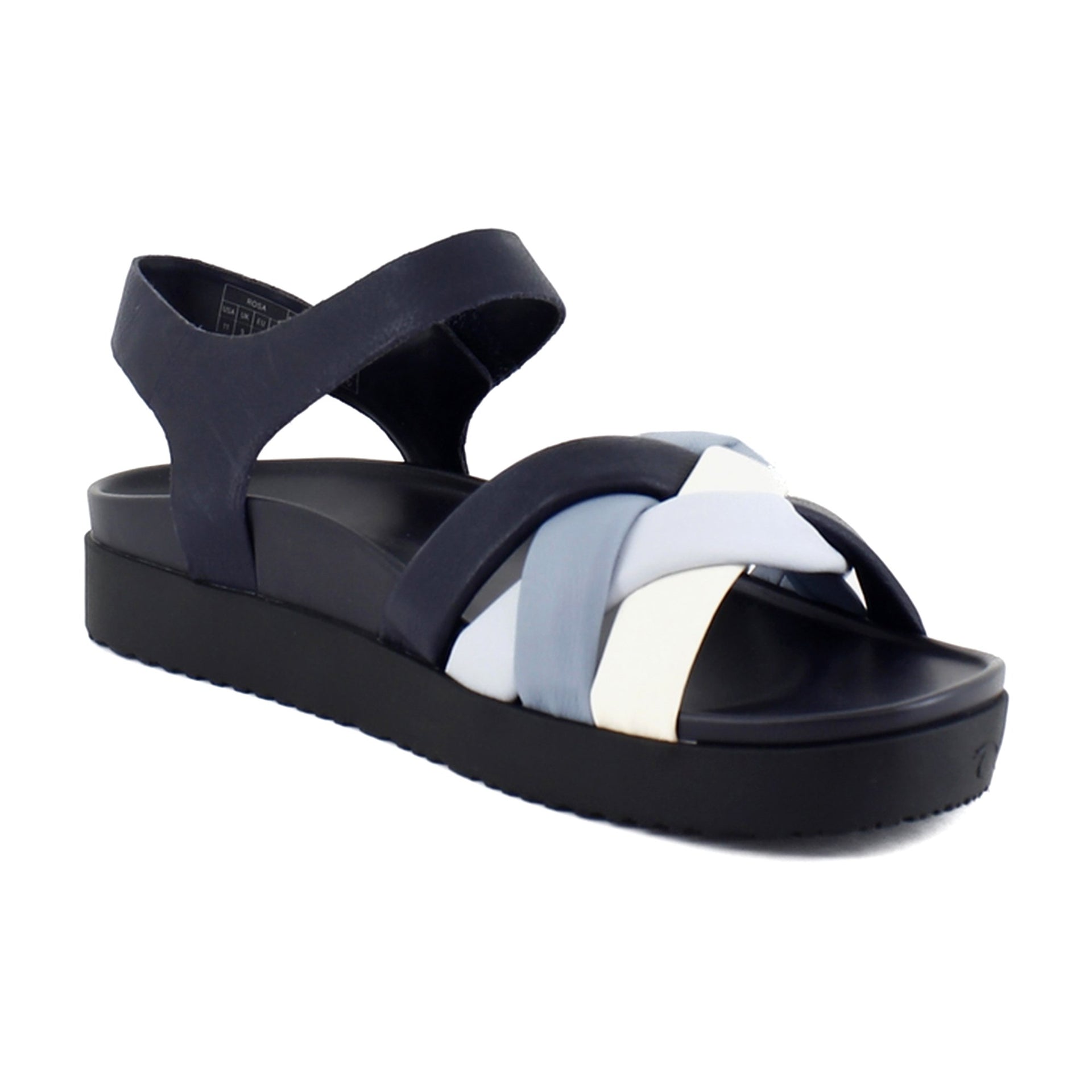 Navy Multi Leather