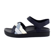 Navy Multi Leather