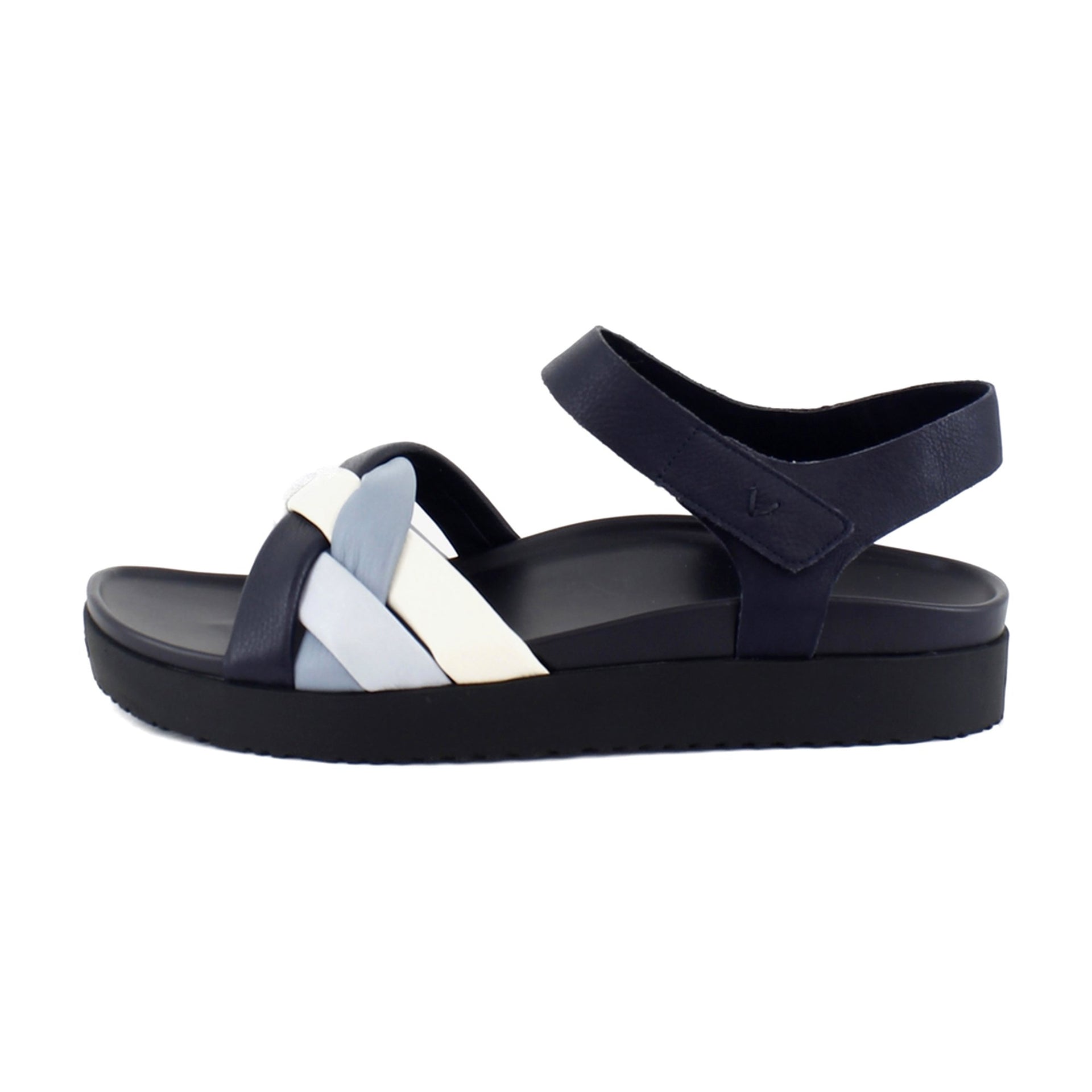 Navy Multi Leather