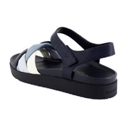 Navy Multi Leather