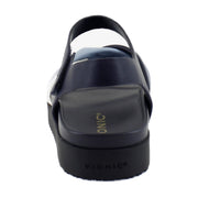 Navy Multi Leather