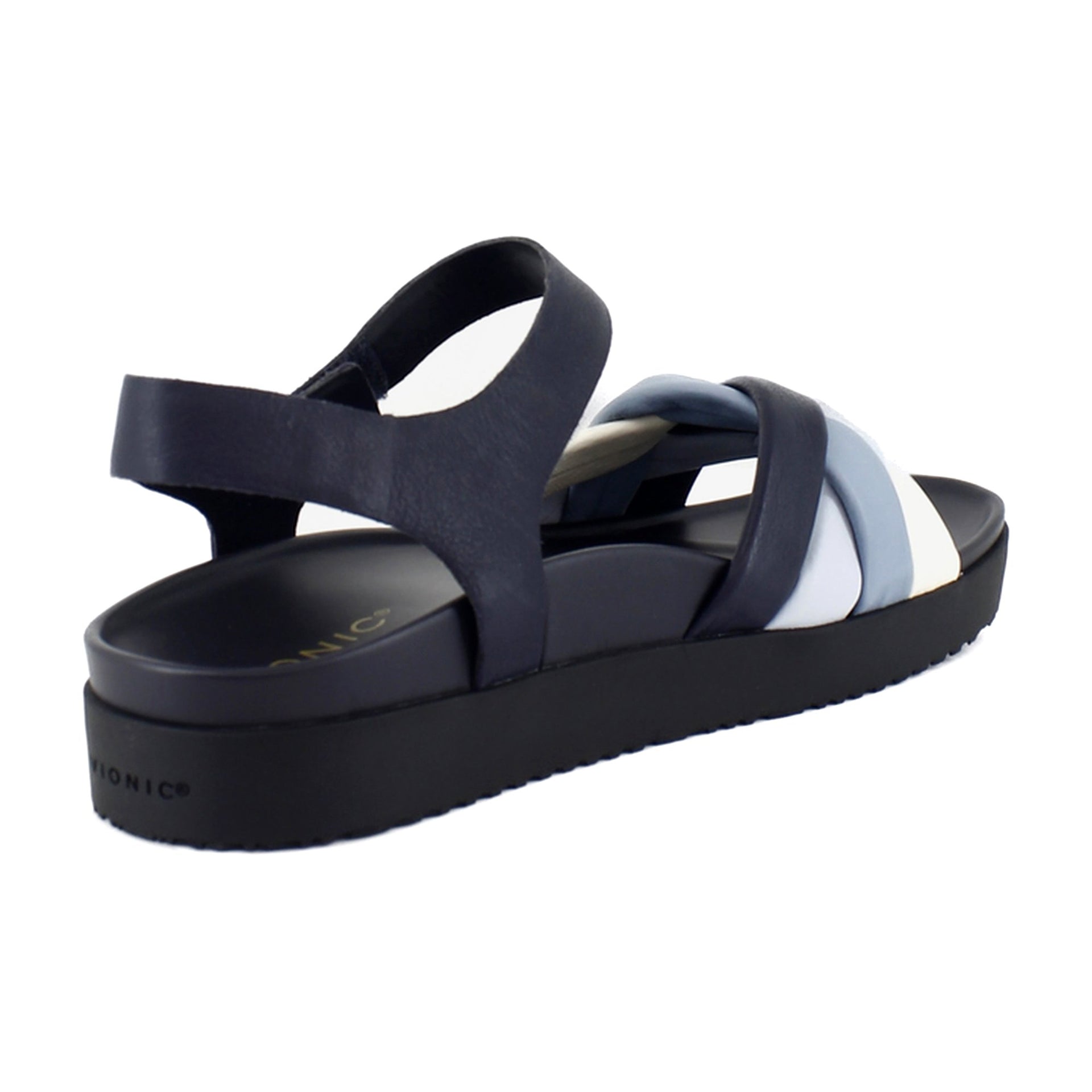 Navy Multi Leather