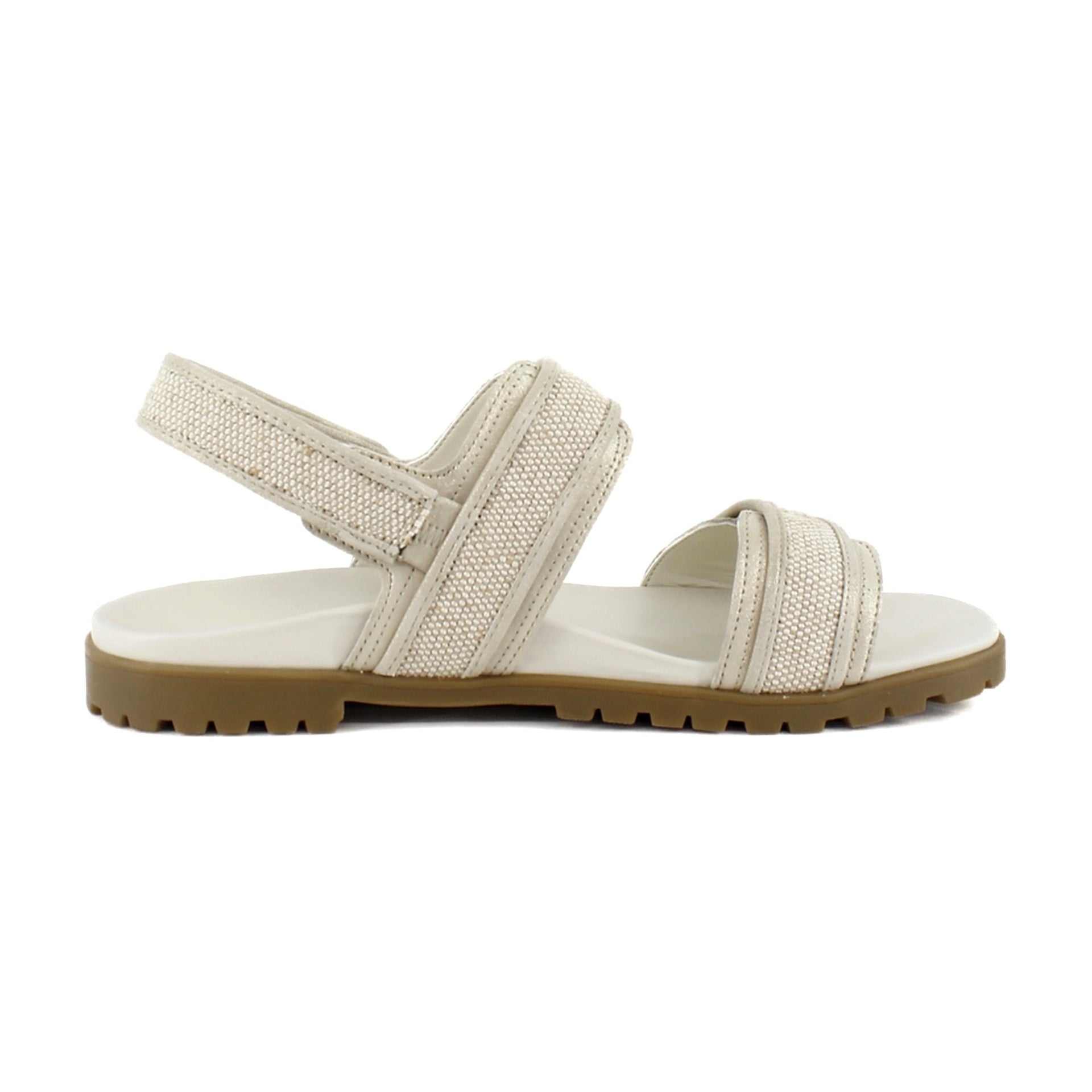 Gold Linen Metal Leather