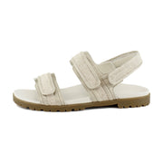 Gold Linen Metal Leather