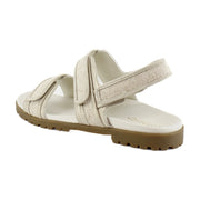 Gold Linen Metal Leather