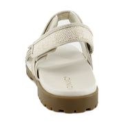 Gold Linen Metal Leather