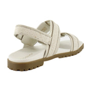 Gold Linen Metal Leather