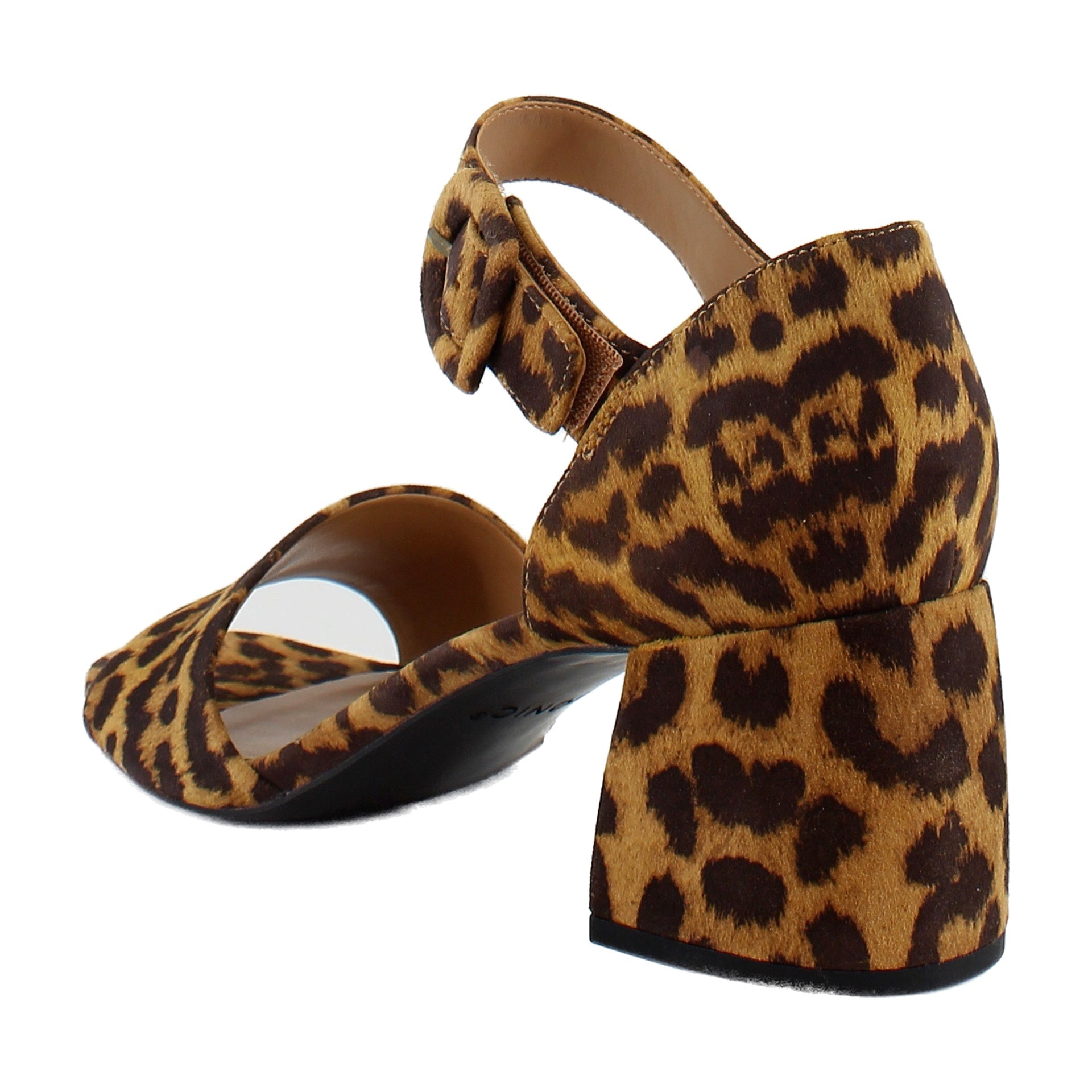 Tan Leopard Suede